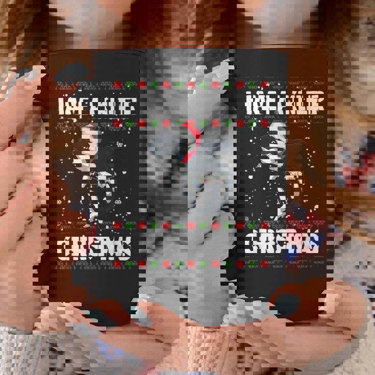 Have A Killer Whale クリスマス サンタ アグリークリスマス シャチ ファニー コーヒーマグ 面白い贈り物