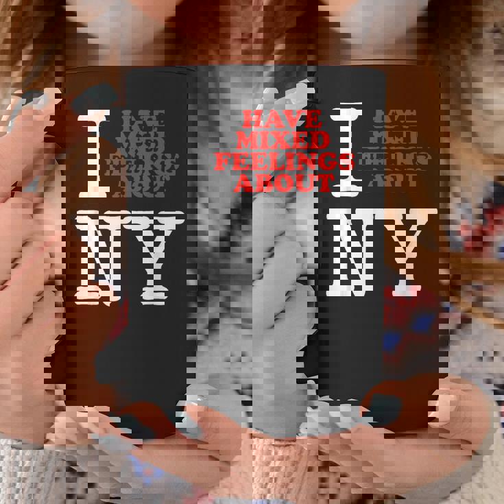I Have Mixed Feelings About New York コーヒーマグ 面白い贈り物