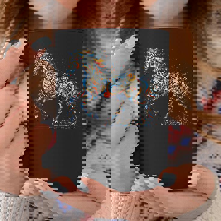 Horse Lover Majestic Horse 馬のグラフィック デザイン 長袖tシャツ コーヒーマグ 面白い贈り物