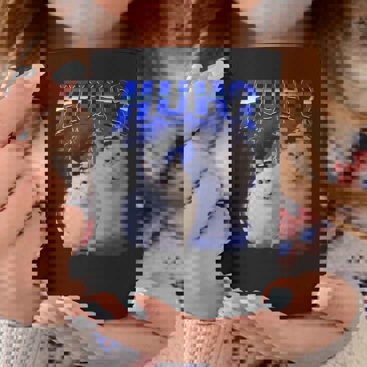 Huh ファニーダンクキャットミーム 女性&男性向け ヒンジなし グーフィーキャット コーヒーマグ 面白い贈り物