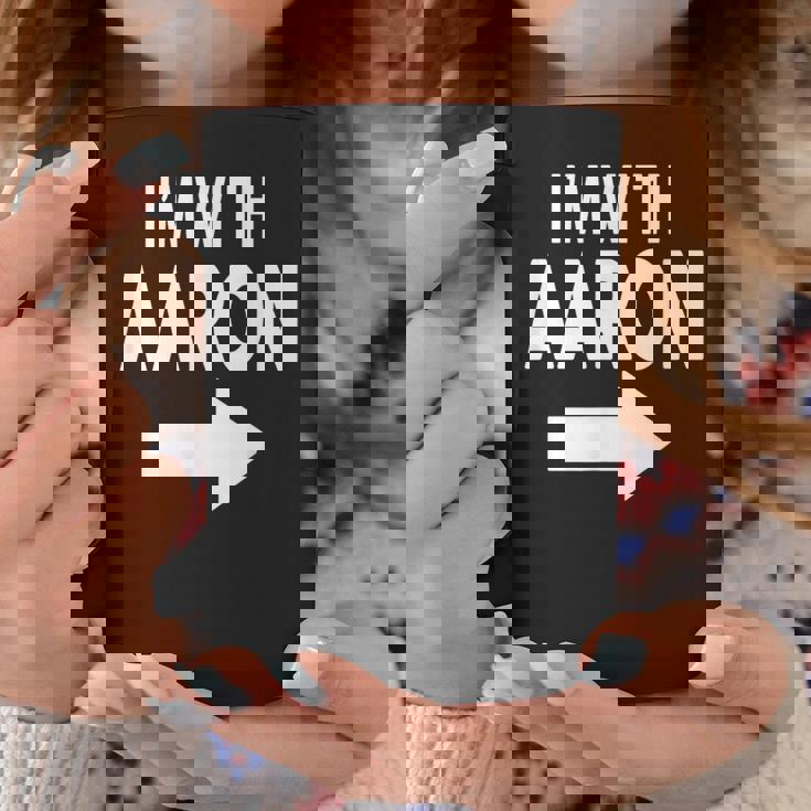 I'm With Aaron 名前 Aaron コーヒーマグ 面白い贈り物