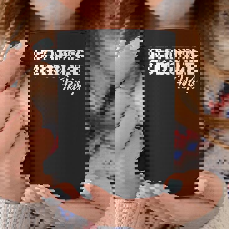 Life Happens チョコレートヘルプ コーヒーマグ 面白い贈り物