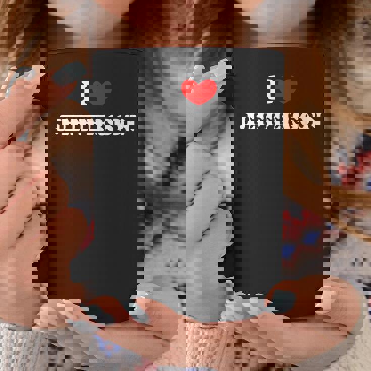 I Love Jefferson 私は愛する Jefferson コーヒーマグ 面白い贈り物