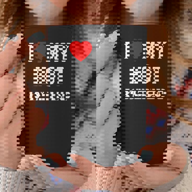 I Love My Hot Boyfriend シャツ マッチング I Heart My Boyfriend コーヒーマグ 面白い贈り物