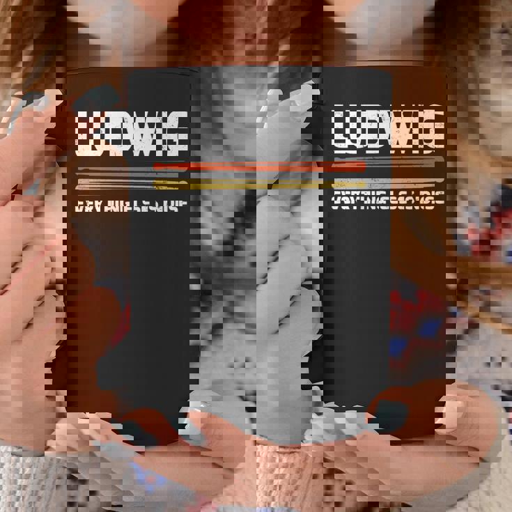 Ludwig Everything Else Is Noise クラシック音楽ドラムスティック 長袖tシャツ コーヒーマグ 面白い贈り物