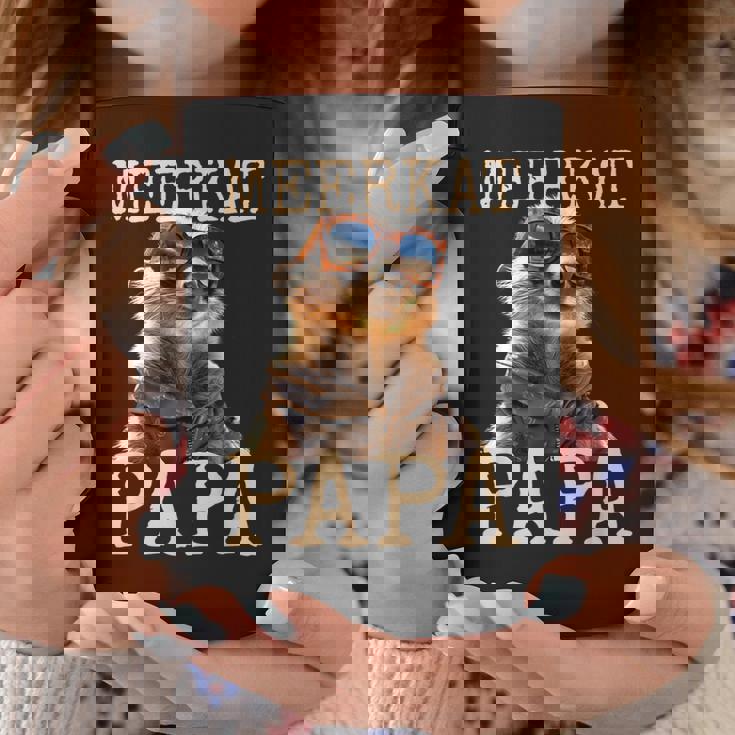 Meerkat Papaミーアキャット パパ パパ 父の日 マングース パパ スリケート ファーザー コーヒーマグ 面白い贈り物