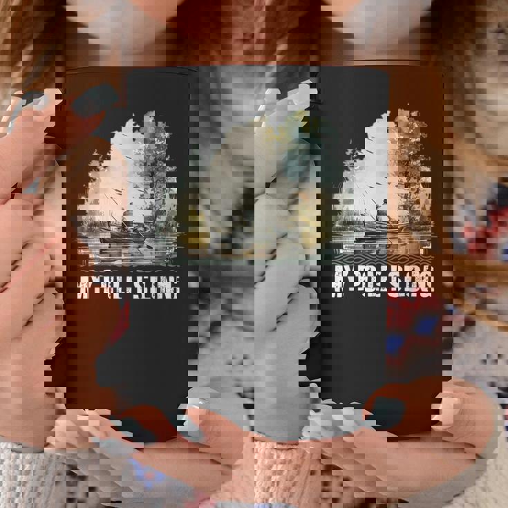 My Pole Is Long Fishing ハンティング フィッシャーマン ハンター 父の日 コーヒーマグ 面白い贈り物