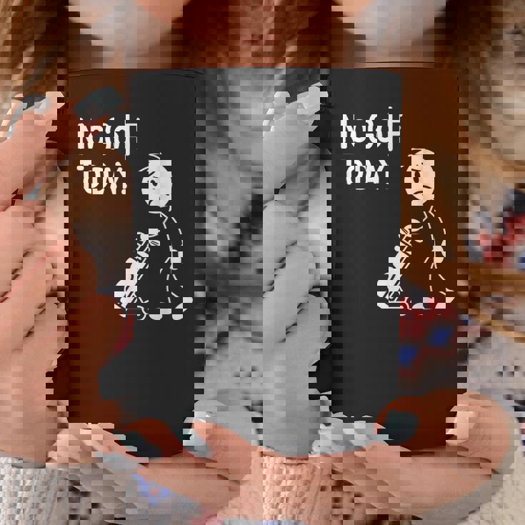 No Golf Todayadtick Man ユーモア ゴルフカートを押す コーヒーマグ 面白い贈り物