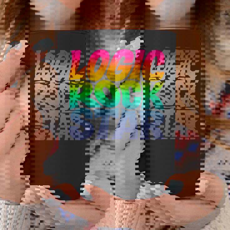 Rainbow Gradient Typography コーヒーマグ 面白い贈り物