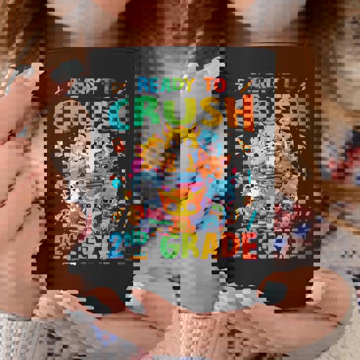 Ready To Crush 2Nd Grade Back Tochool 2Nd Grade Cat Kitten コーヒーマグ 面白い贈り物