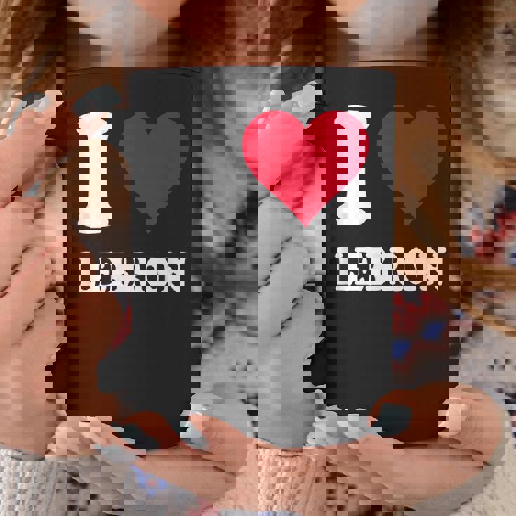 Red Heart I Love Lebron コーヒーマグ 面白い贈り物