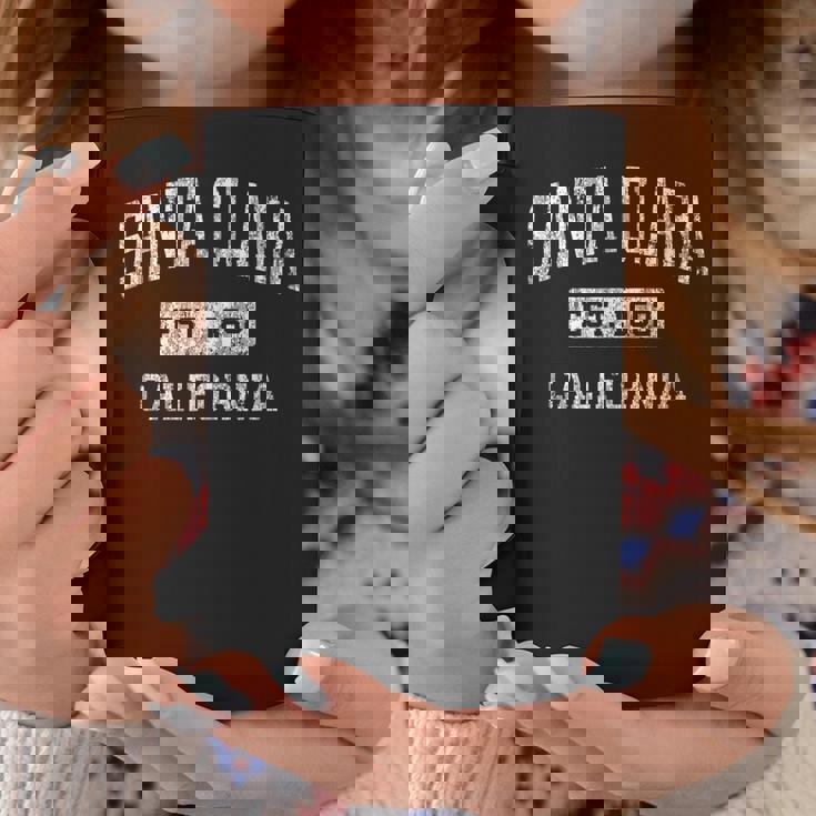 Santa Clara California Ca ビンテージ 確立されたスポーツデザイン コーヒーマグ 面白い贈り物