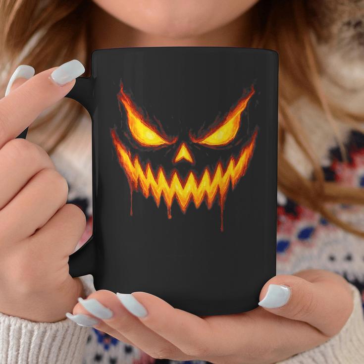 Scary Jack O Lantern Carved Pumpkin Face Halloween Costume Coffee Mug Unique Gifts Scary Jack O Lantern Carved Pumpkin Face Halloween Costume Coffee Mug Unique Gifts