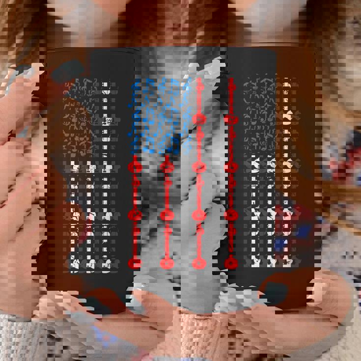 Sitar American Flag 4th Of July Men Women Sitarist USA Sitar Coffee Mug Unique Gifts