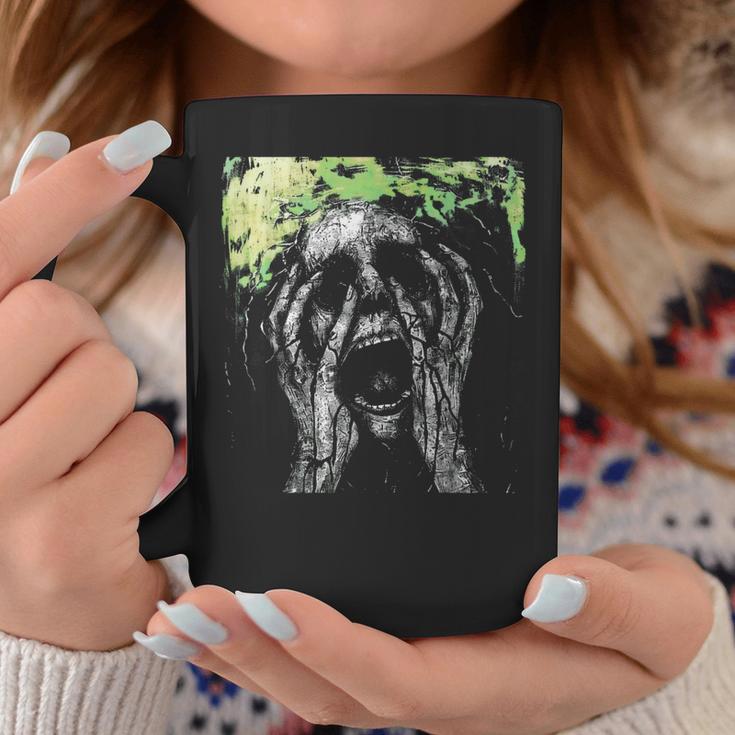 Skull Grunge Goth Alt Gothic Demonic Scary Screaming Face Coffee Mug Unique Gifts Skull Grunge Goth Alt Gothic Demonic Scary Screaming Face Coffee Mug Unique Gifts
