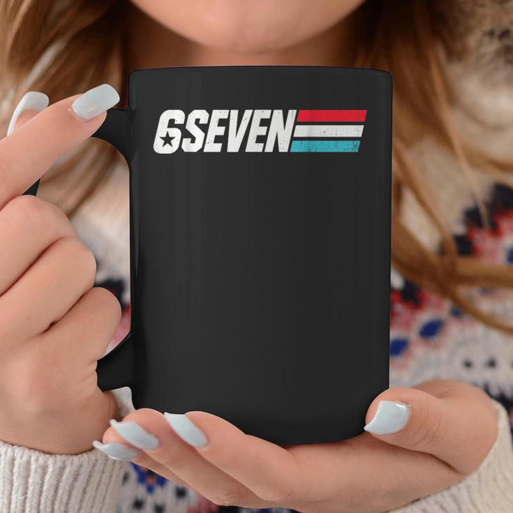 Vintage 67 Meme Retro 6 Seven Coffee Mug - Seseable