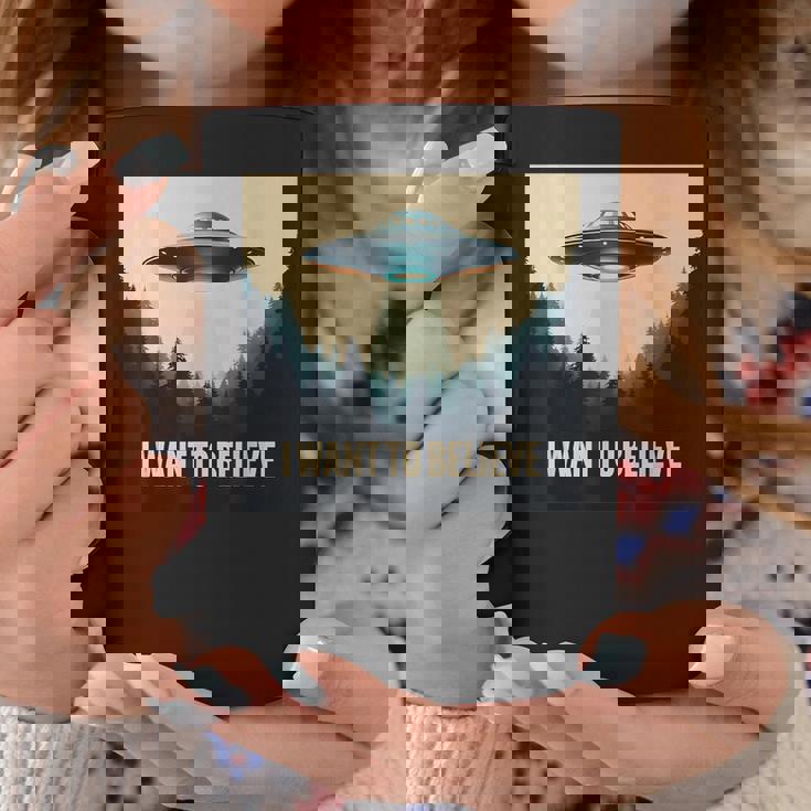 I Want To Believe ヴィンテージ Ufo エイリアン クラフト 夢の出会い コーヒーマグ 面白い贈り物