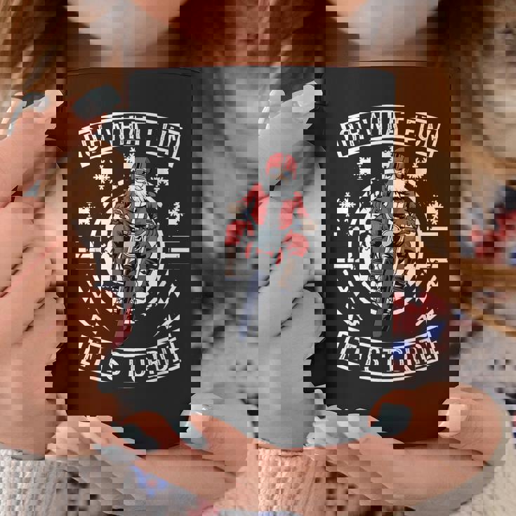 Weihnachten Motorrad Mannanta Biker Weihnachtsmann Tassen Lustige Geschenke