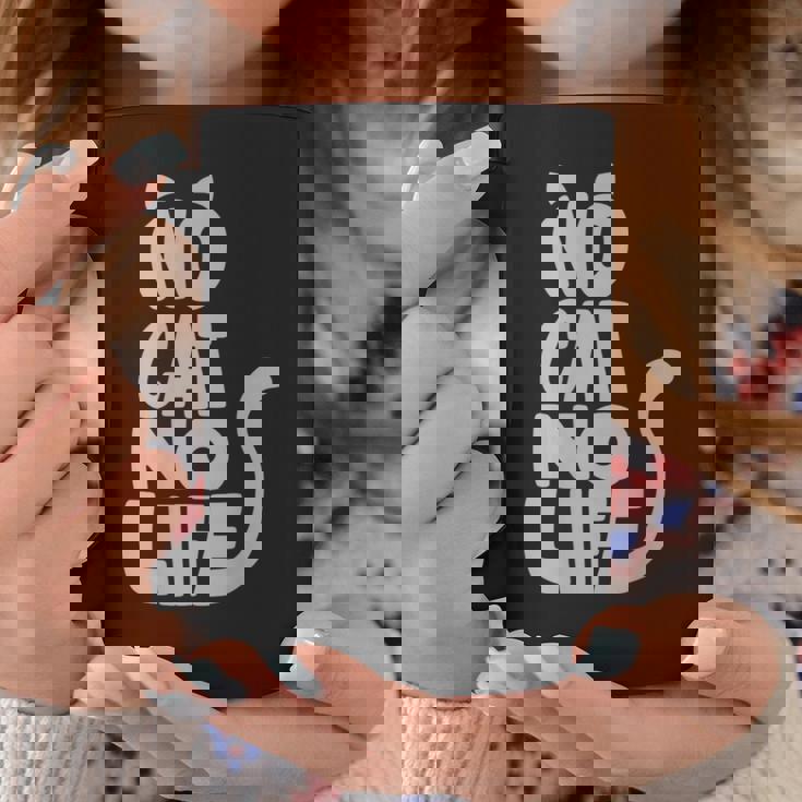 「No Cat No Life」 猫 シルエット コーヒーマグ 面白い贈り物