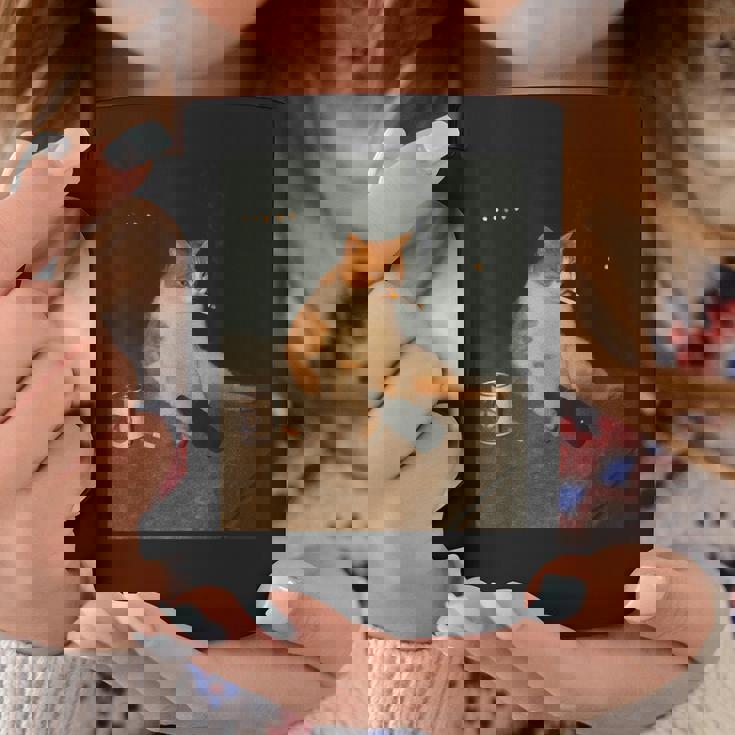 おもしろタバコ 子猫 喫煙 バカ ミーム ブレイン コーヒーマグ 面白い贈り物