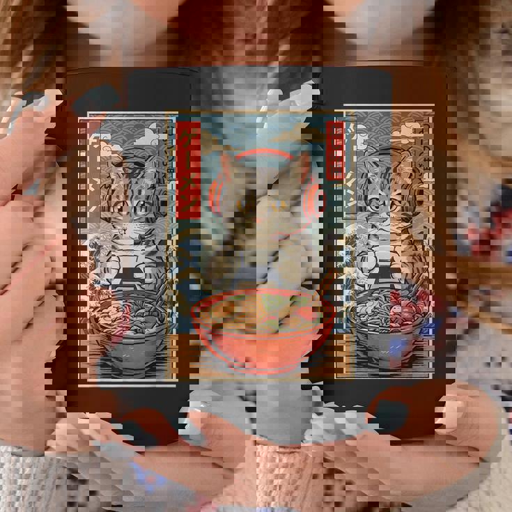 かわいい カワイイ ゲーマー猫 ラーメン ゲーム好き 猫好き向け 面白い デザイン レトロ 和風 日本 アニメ コーヒーマグ 面白い贈り物