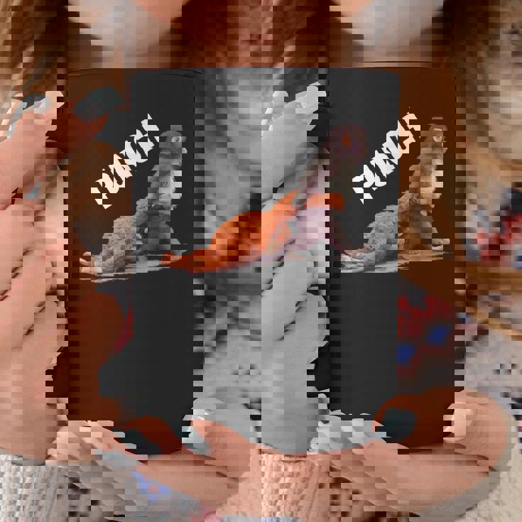 かわいい赤ちゃん猿の名前付きパンチシャツパンチモンキーサポーター コーヒーマグ 面白い贈り物