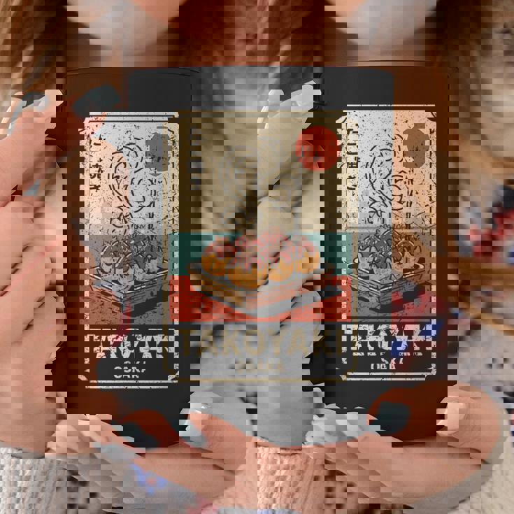 たこ焼きボール 道頓堀 日本 レトロ 和 漢字 お土産 コーヒーマグ 面白い贈り物