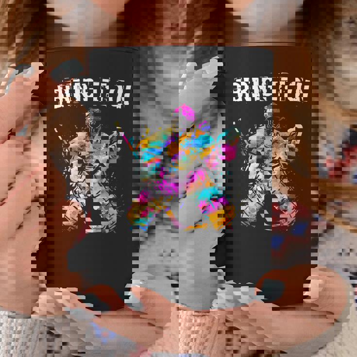 アイスホッケー選手 ゴールキーパー アイスホッケーゴールキーパーギフト コーヒーマグ 面白い贈り物