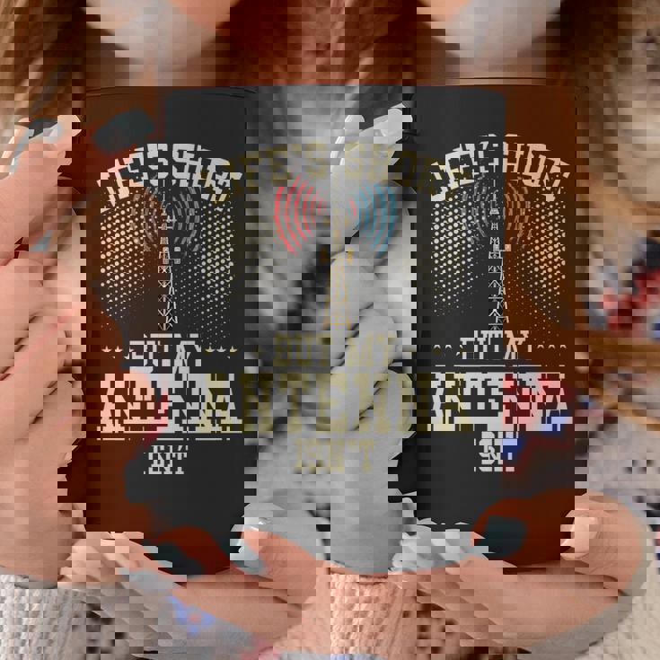 アマチュア無線デザイン 男性用 アマチュア無線機 アンテナ 長袖tシャツ コーヒーマグ 面白い贈り物