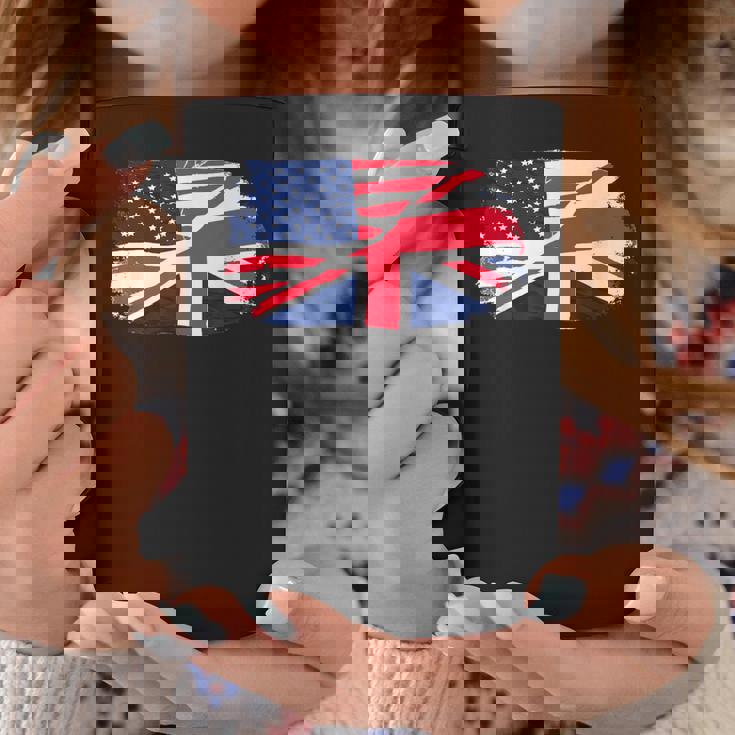 アメリカの国旗-ユニオンジャック-イギリスの国旗 Usa Flag Union Jack Uk Flag コーヒーマグ 面白い贈り物