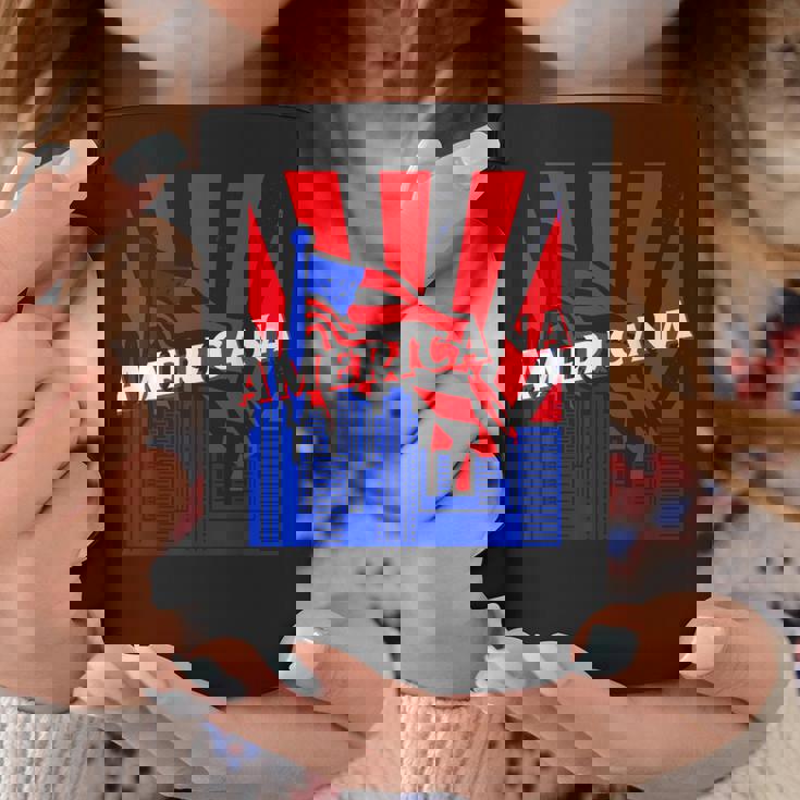 アメリカーナ、都市、旗、Bjj、柔術、Mma、ファイティング、ボックス。 コーヒーマグ 面白い贈り物