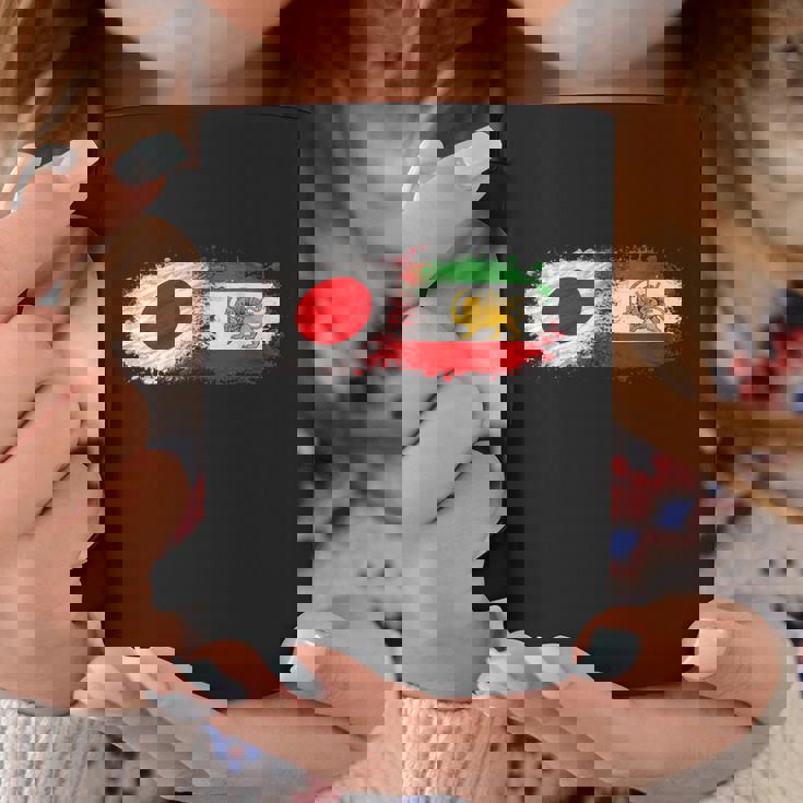 イランと日本一緒、半分日本人、半分イラン人 コーヒーマグ 面白い贈り物