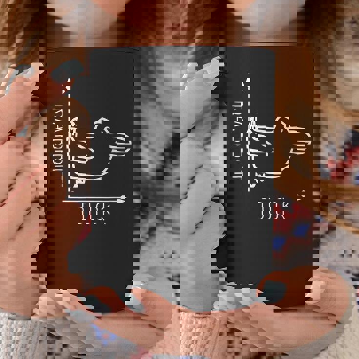 ウィトゲンシュタインのウサギのアヒル 前から後ろへの光のイリュージョン コーヒーマグ 面白い贈り物