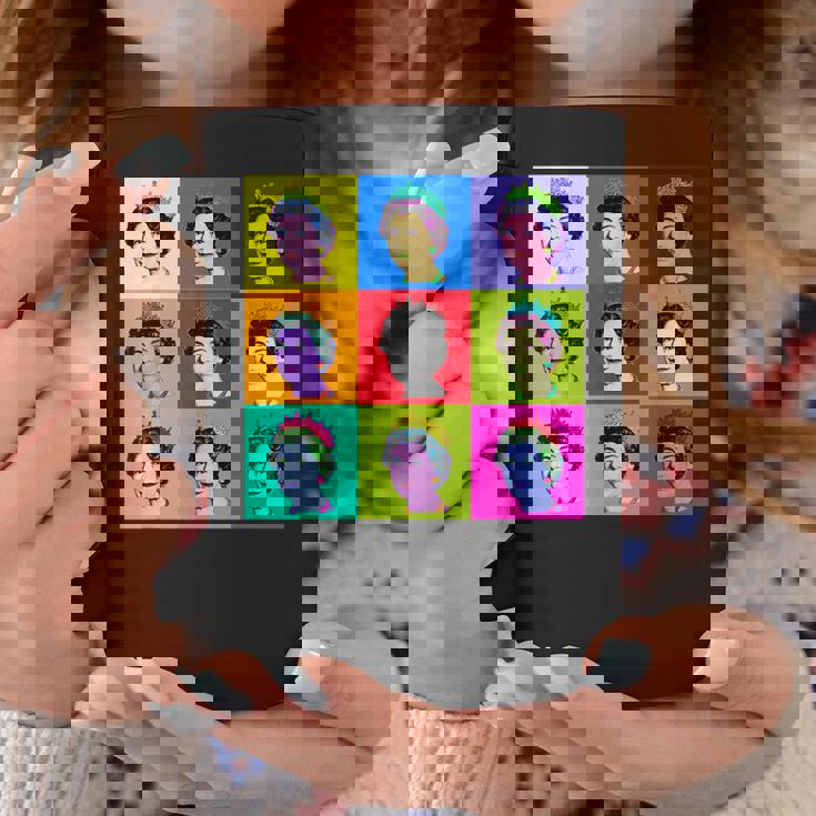 エリザベス 9 正方形タイル ポップアート イギリスの女王 コーヒーマグ 面白い贈り物