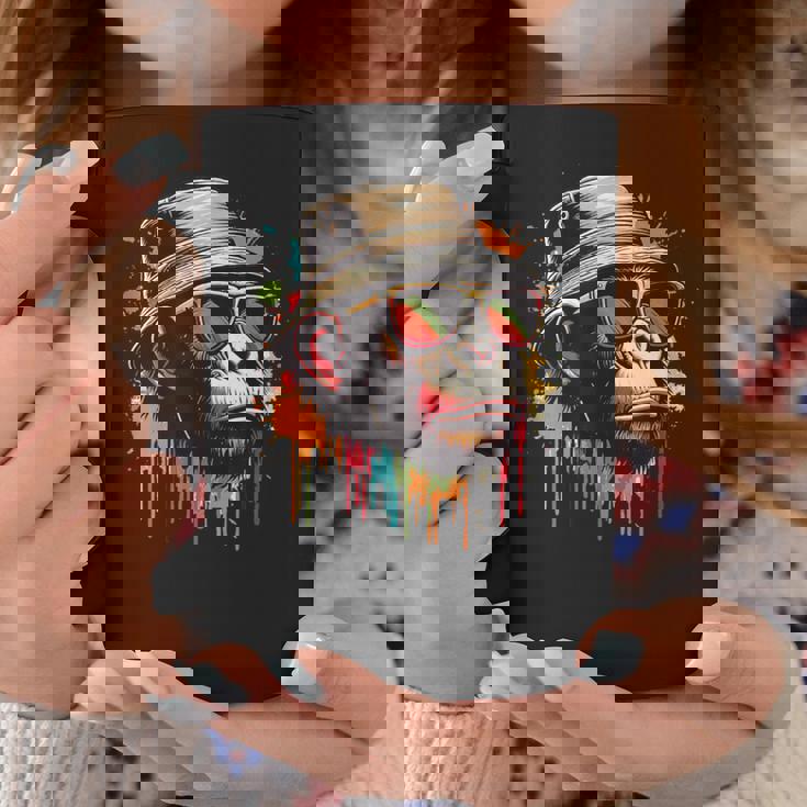 カラフル エイプ クール ヴィンテージ グラフィティ グラフィックアート コーヒーマグ 面白い贈り物