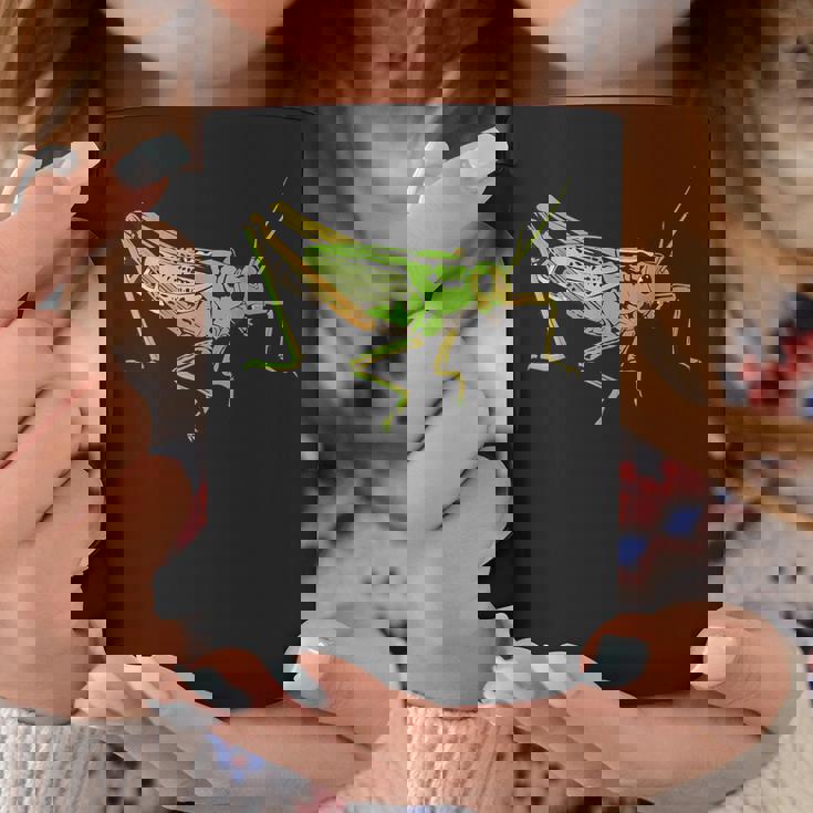 キリギリス アート デザイン イラスト イナゴ キリギリス コーヒーマグ 面白い贈り物