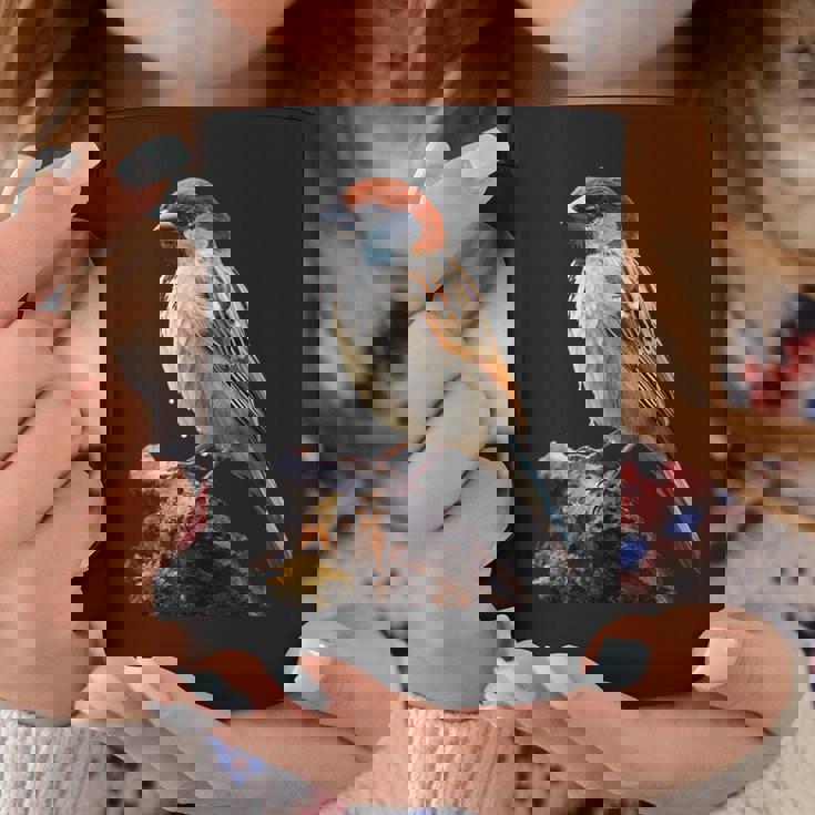 ギフト現実的なスズメ自然木鳥 コーヒーマグ 面白い贈り物