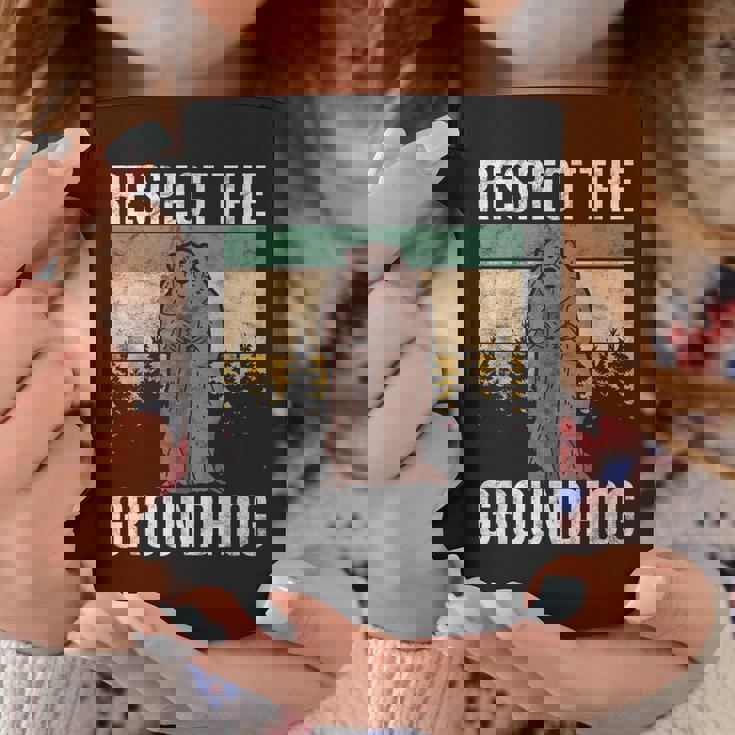 グラウンド・ホッグ Respect The Groundhog コーヒーマグ 面白い贈り物