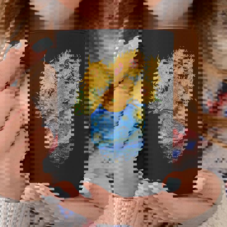 ゴッホ ひまわり&星月夜ポケット 美的アート コーヒーマグ 面白い贈り物