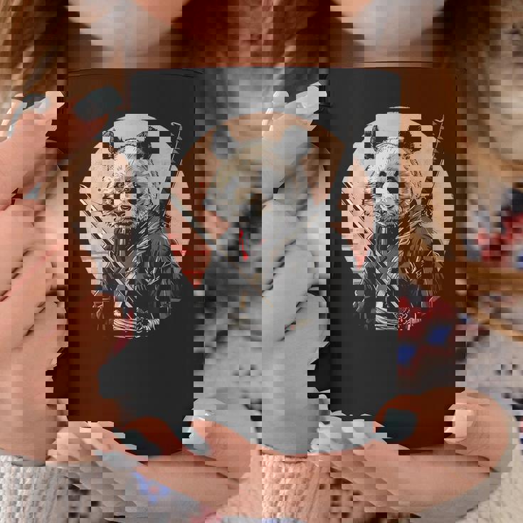 サムライパンダ 作品 日本美術 日本の忍者 パンダ コーヒーマグ 面白い贈り物