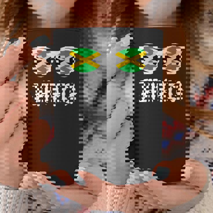 サングラス フラッグ ジャマイカ ジャマイカ 生まれ コーヒーマグ 面白い贈り物