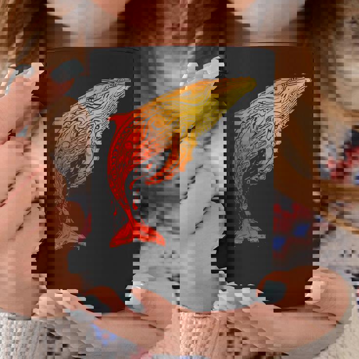 ザトウクジラ ネイティブ ハワイアン ハワイアン トライバル コーヒーマグ 面白い贈り物