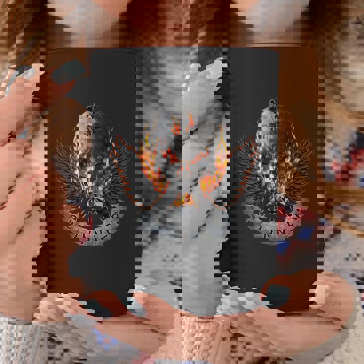 シナーヘビーメタルフライングv 長袖tシャツ コーヒーマグ 面白い贈り物