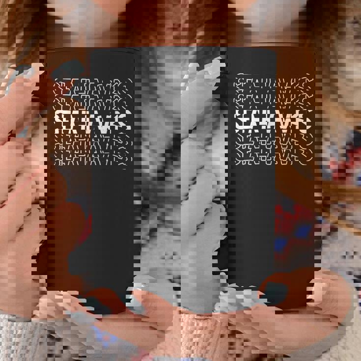 シーホークス 学校 スポーツチーム マスコット タウンゴーカレッジ アスリート コーヒーマグ 面白い贈り物