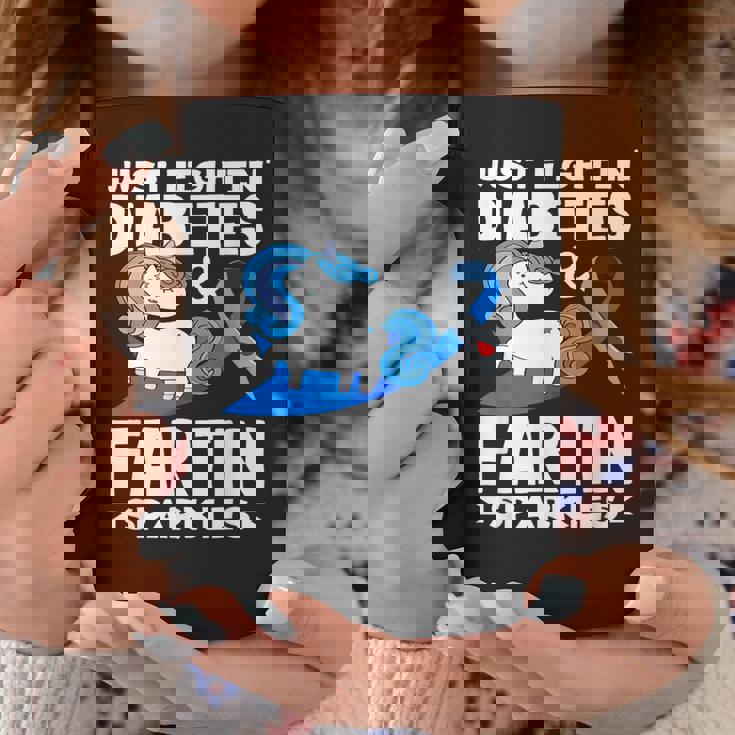 ジャスト・ファイティン・ダイアベティス＆ファーティン・スパークルズ 1型糖尿病 コーヒーマグ 面白い贈り物