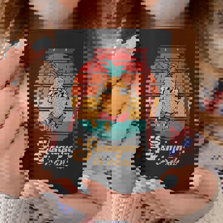 スイング パイナップル スイング クール 面白い フルーツ 男性 女性 子供 Pineapple コーヒーマグ 面白い贈り物