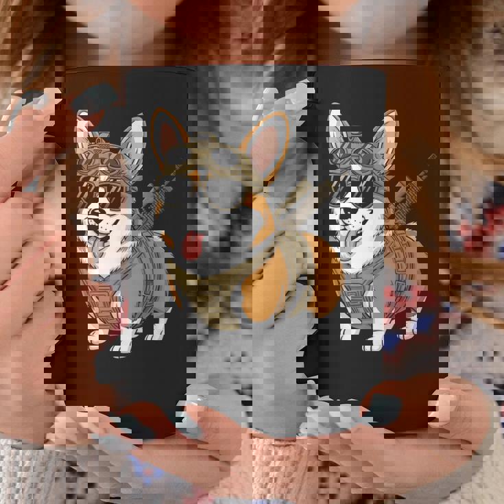 タクティカル コーギー 犬種 戦士 動物 しゃれ ミーム コーヒーマグ 面白い贈り物