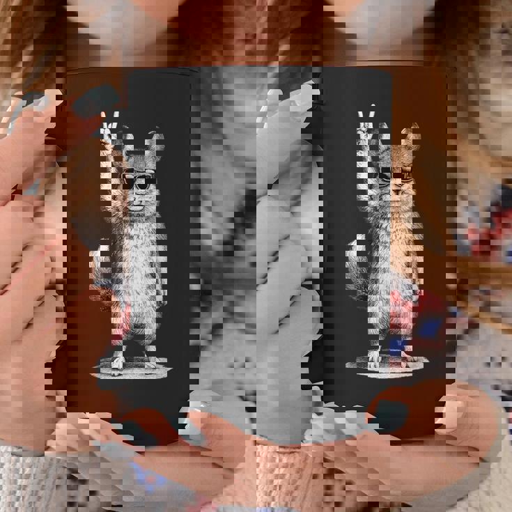 チンチラ ロックミュージック レトロ ヴィンテージ ペット愛好家 コーヒーマグ 面白い贈り物