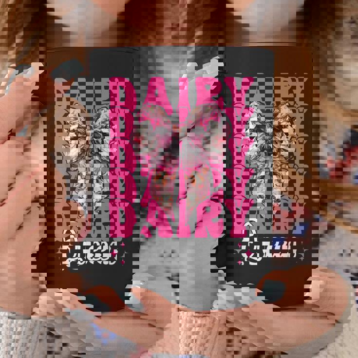 デイリークイーン 酪農家 牛 酪農 少女 ママ コケット コーヒーマグ 面白い贈り物