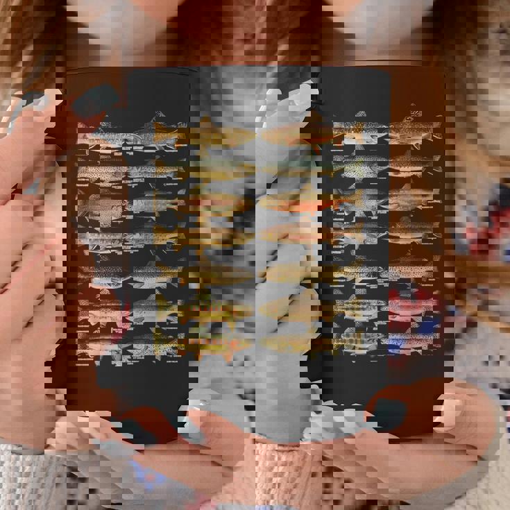 トラウト魚種種釣りギフト コーヒーマグ 面白い贈り物